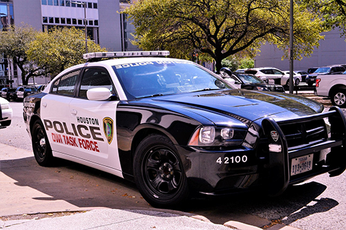 A DWI task force police car