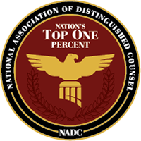 National Association of Distinguished Counsel Top 1%