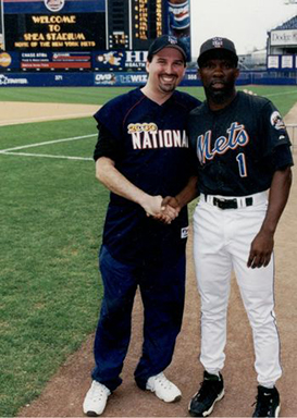 Adam M. Thompson & Mookie Wilson at the 2000 Bobby Valentine Foundation Charity Event