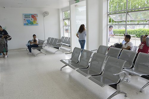 A hosptial waiting room