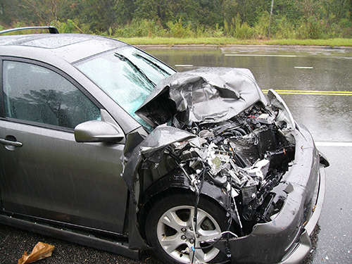 a car that has been in an accident